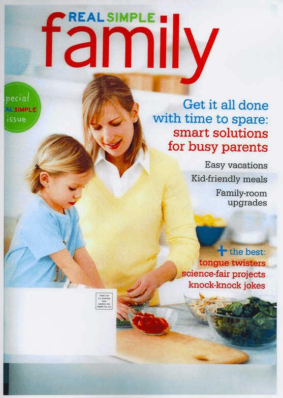 Real Simple Family article on Family Organizer.