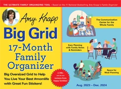 Big Grid 17 Month Family Organizer August 2023 to December 2024